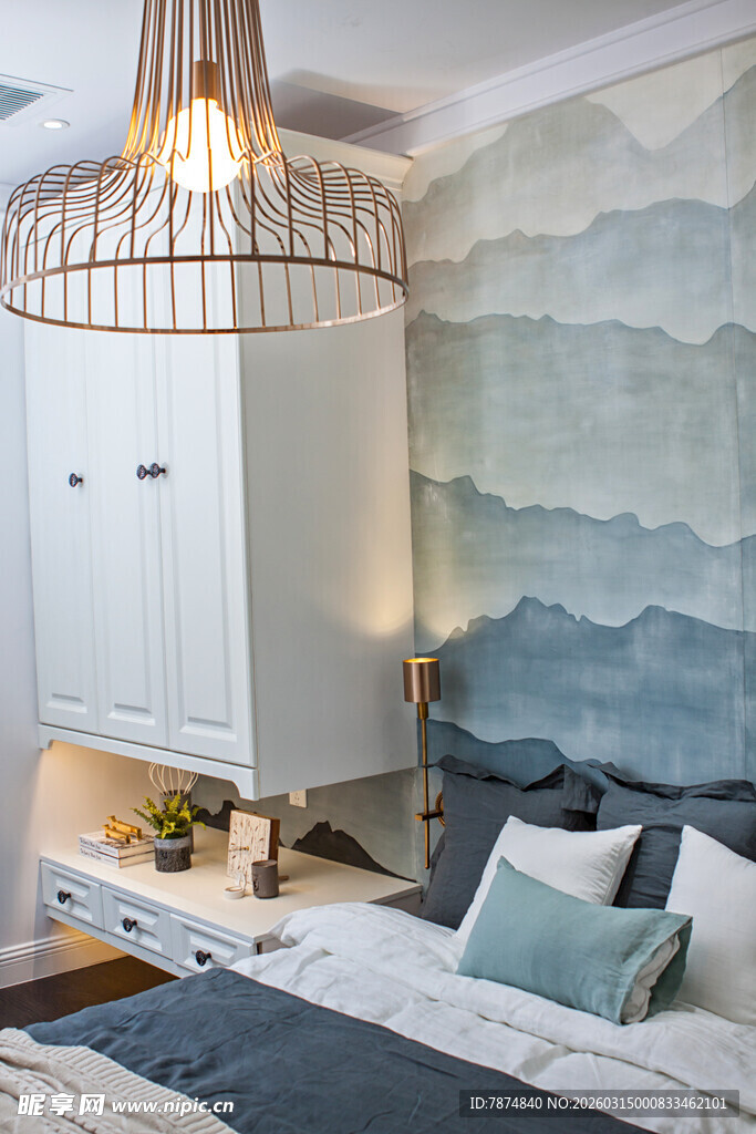 简约北欧风卧室温馨一角