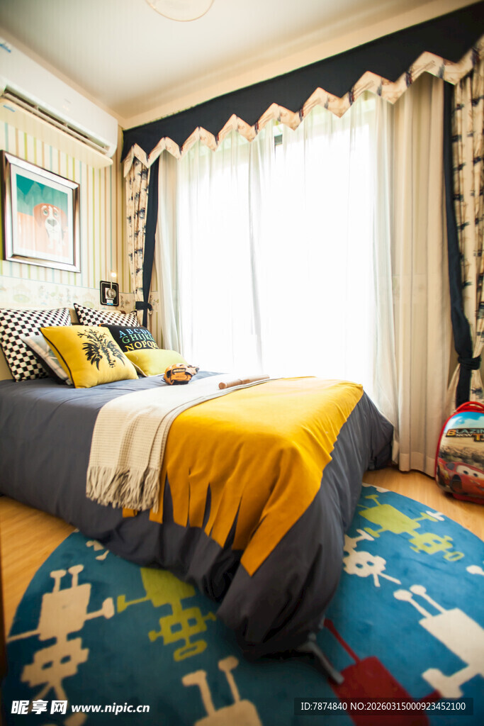 温馨现代风卧室场景