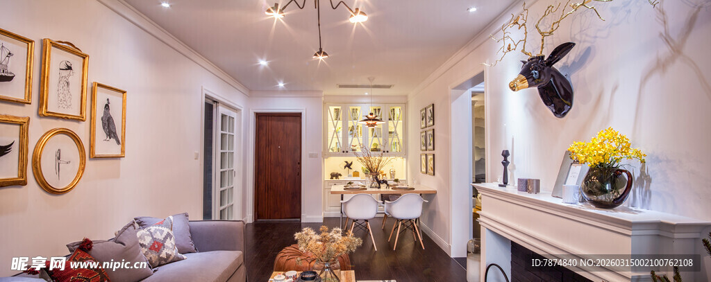 现代简约风温馨客厅一角