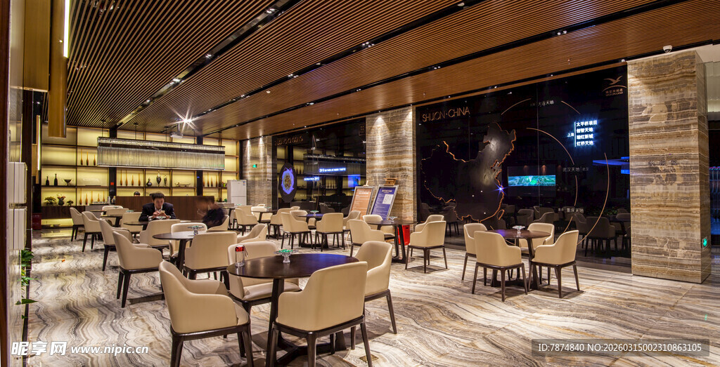 现代风格豪华餐厅内景
