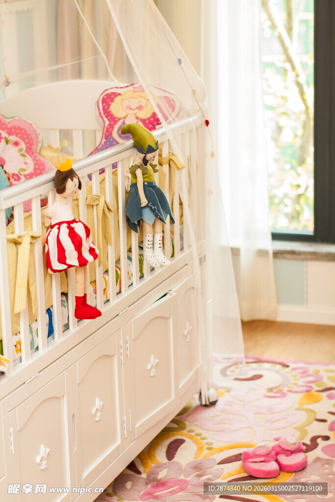 可爱儿童房装饰布置场景