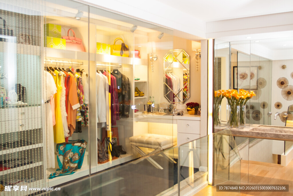 时尚衣帽间 尽显奢华品味