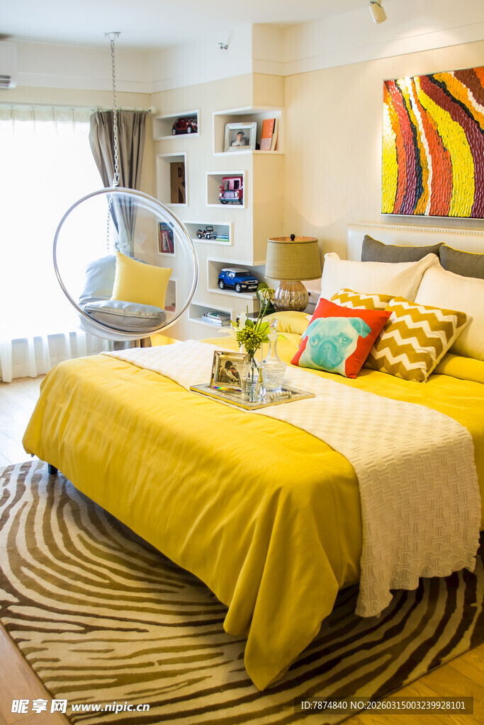 温馨多彩卧室场景展示