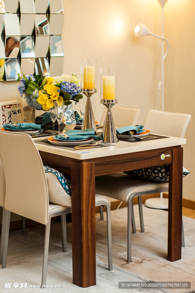 现代简约风格餐厅布置