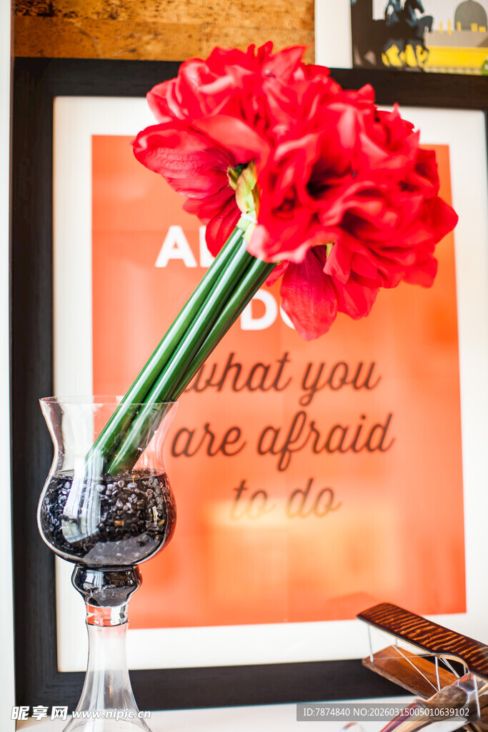 红掌插花装饰艺术摆件