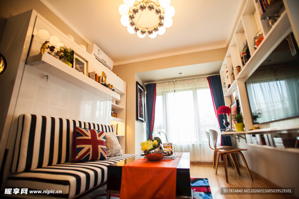 温馨简约风客厅室内场景