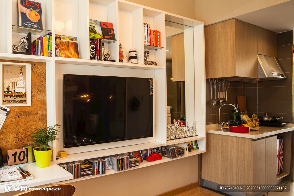 温馨开放式家居厨房空间