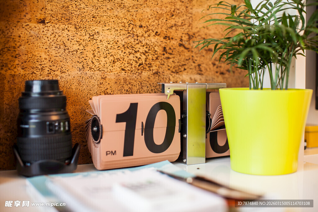 木质日历与办公小物