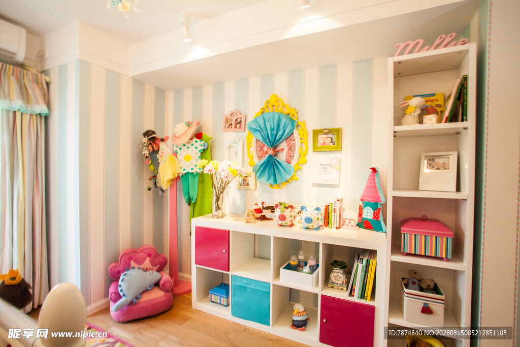 儿童房玩具收纳空间展示