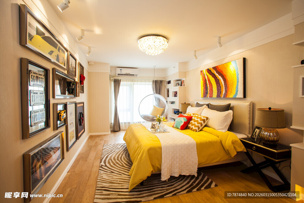 现代风格温馨卧室展示