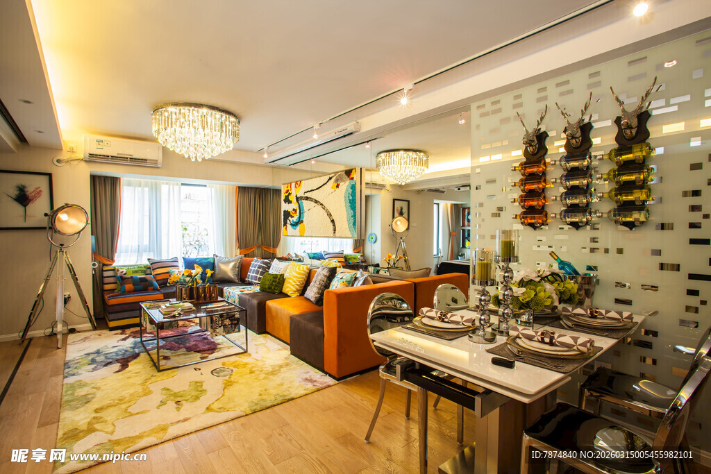 现代温馨开放式家居空间