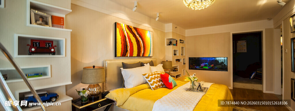 温馨多彩卧室装饰场景