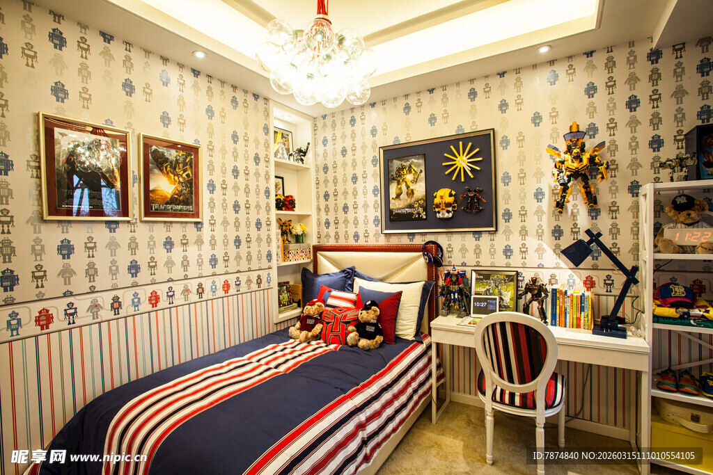 童趣满满的儿童卧室空间