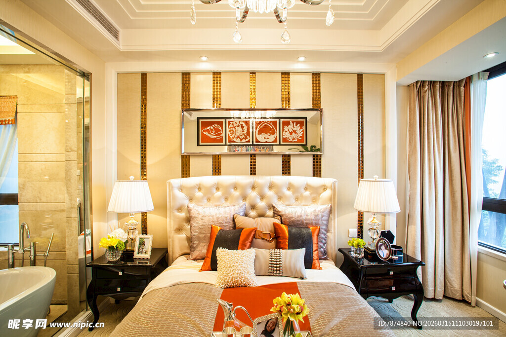 豪华卧室室内装饰设计