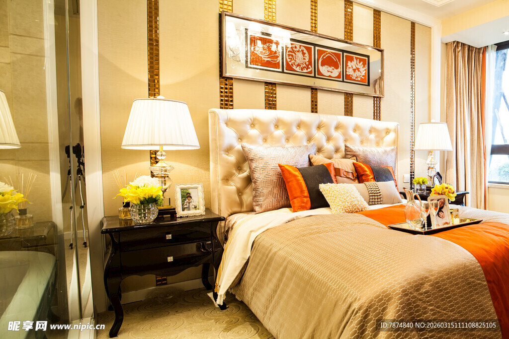 奢华卧室温馨家居布置