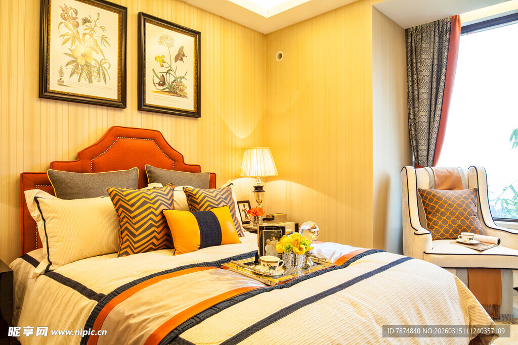 温馨舒适卧室家居场景