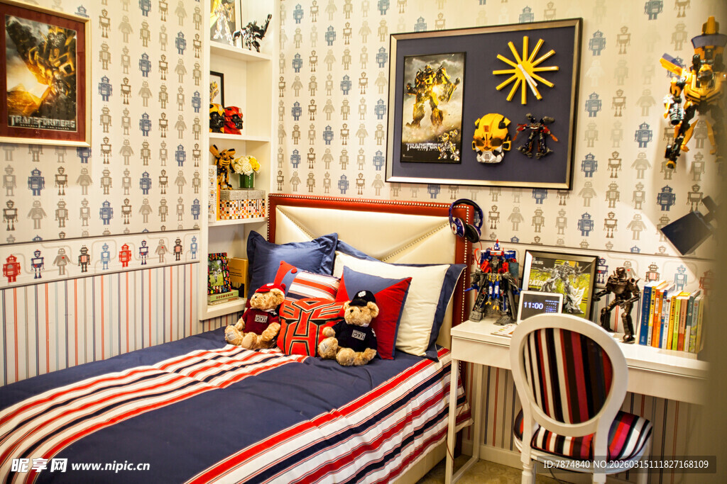 儿童房温馨布置展示