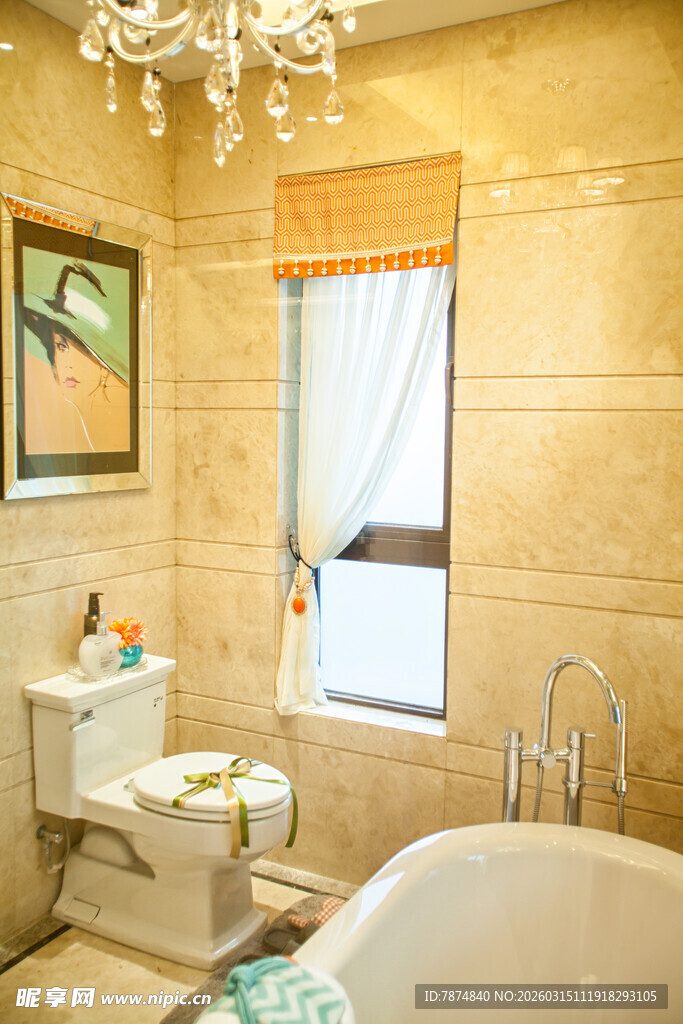 温馨典雅的现代风浴室