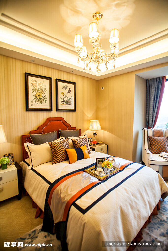 豪华温馨卧室装修效果图