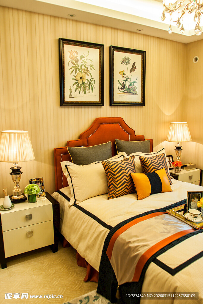 温馨现代风格卧室一角