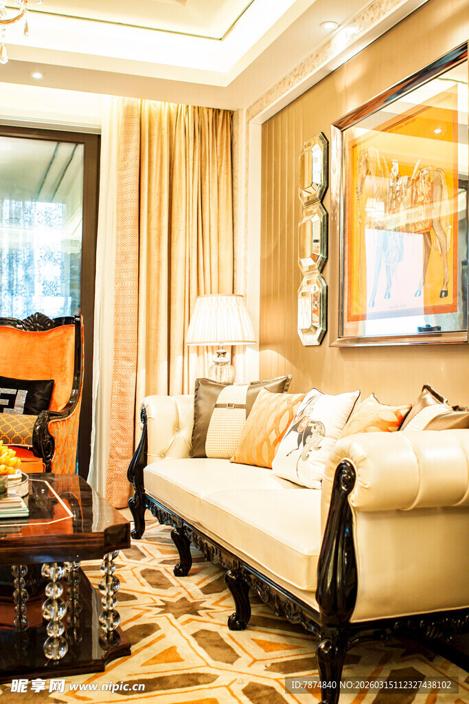 豪华客厅家居优雅场景