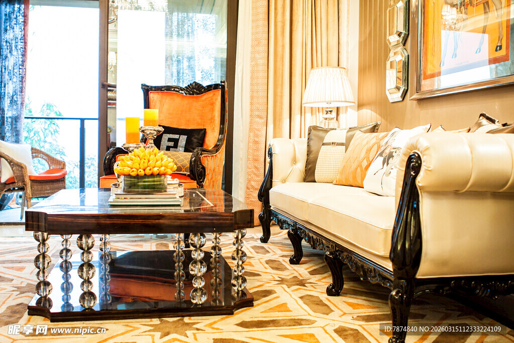 奢华客厅室内装饰展示