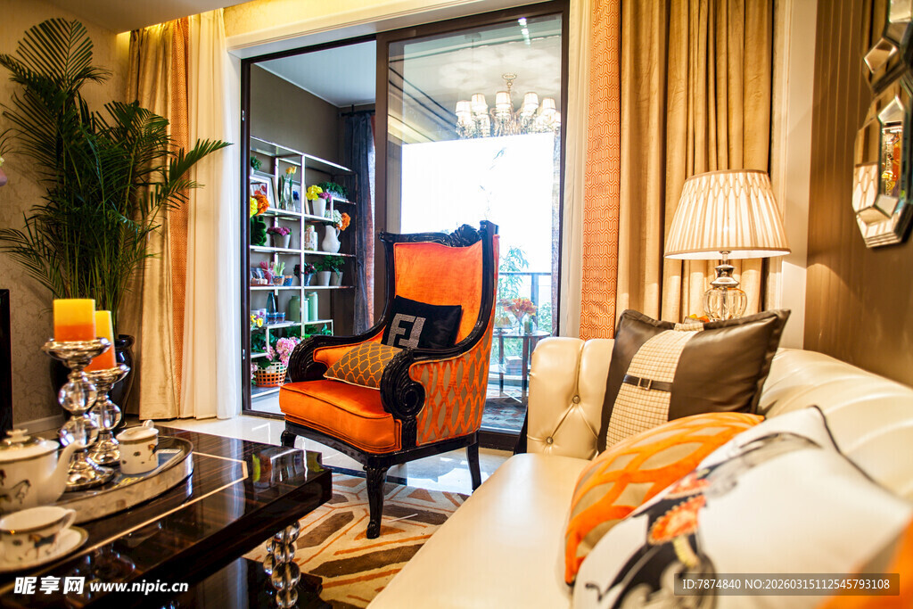 现代奢华风卧室家居场景