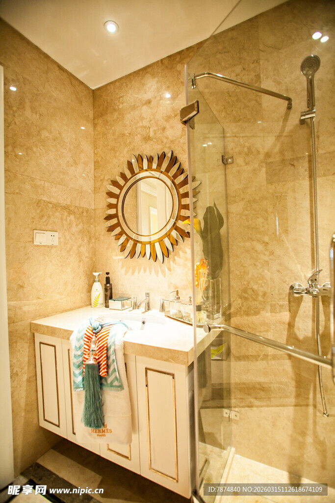 现代简约风浴室一角