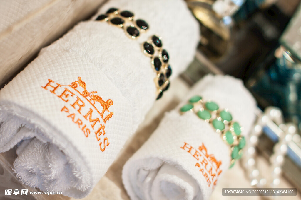 酒店特色毛巾卷