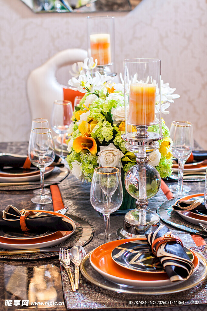 精致餐桌布置 尽显优雅