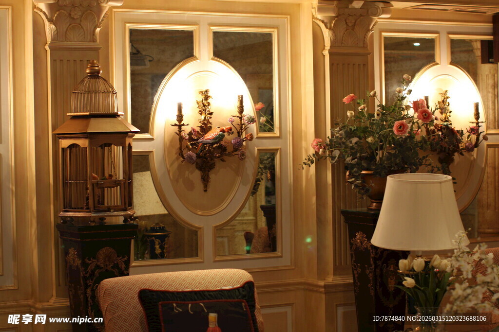 欧式奢华室内装饰场景