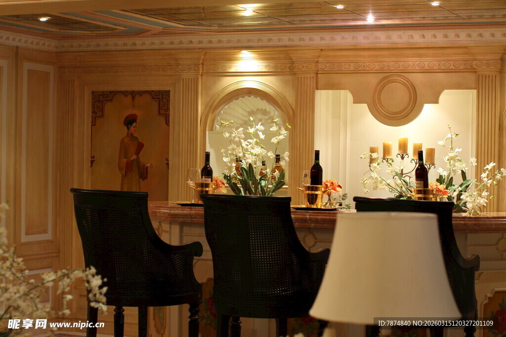优雅餐厅室内布置场景