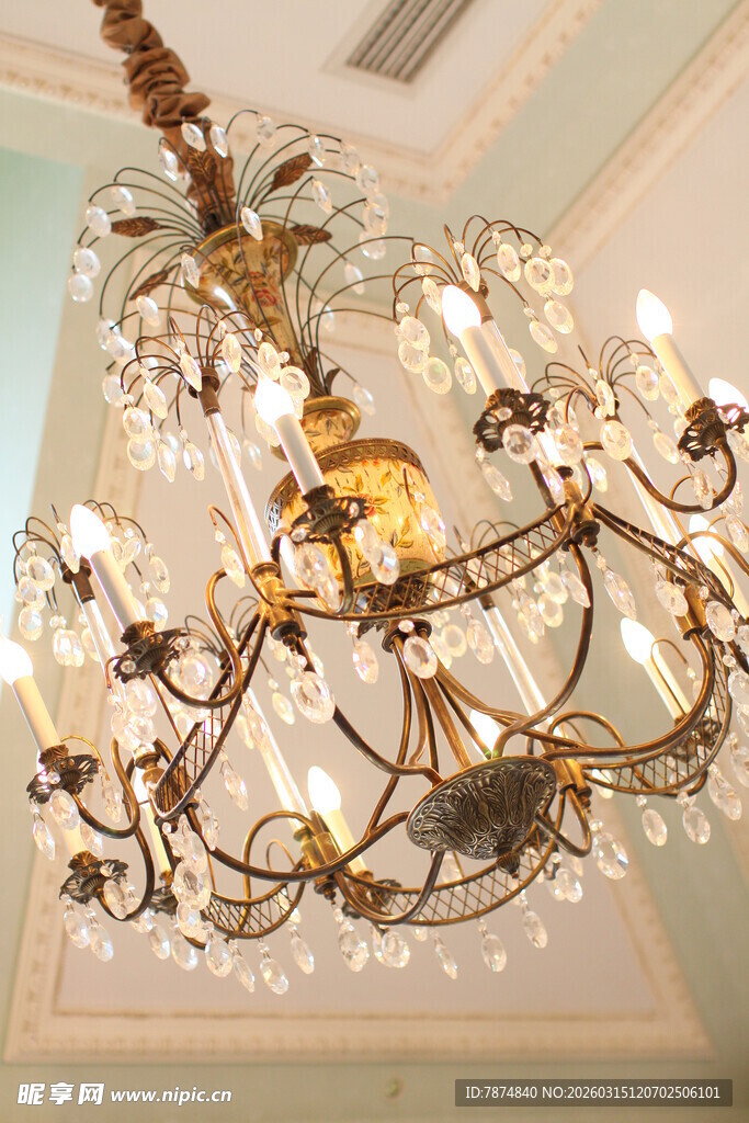 复古水晶吊灯精致奢华