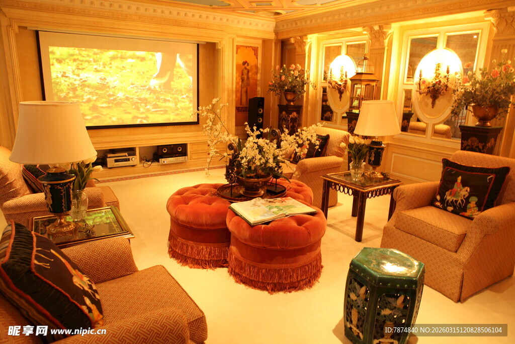 豪华温馨欧式风格客厅