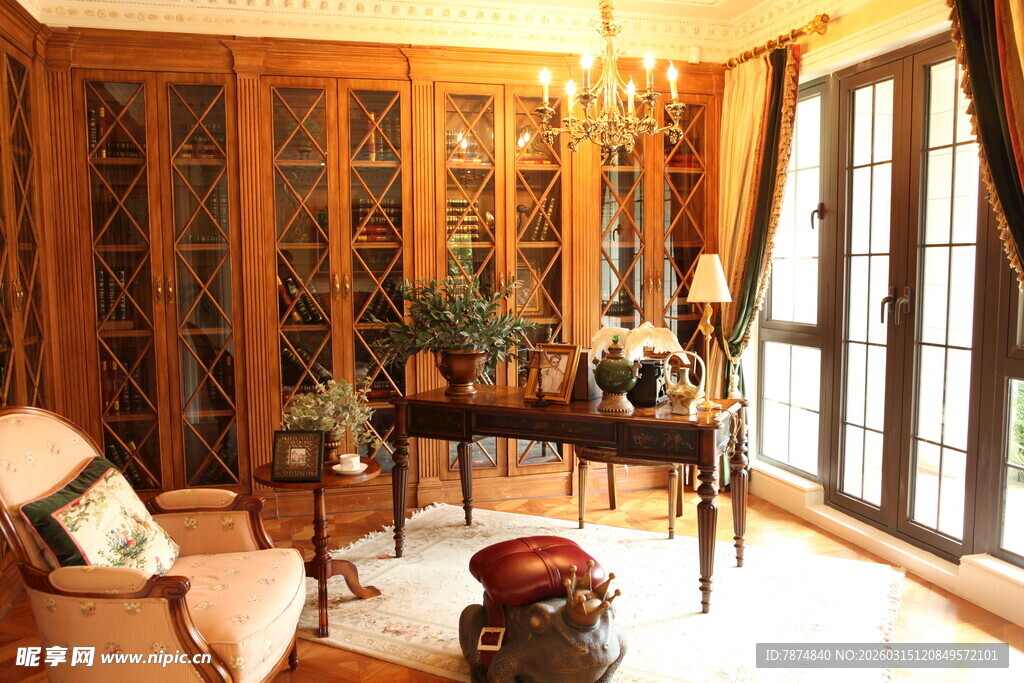 中式典雅客厅室内景致