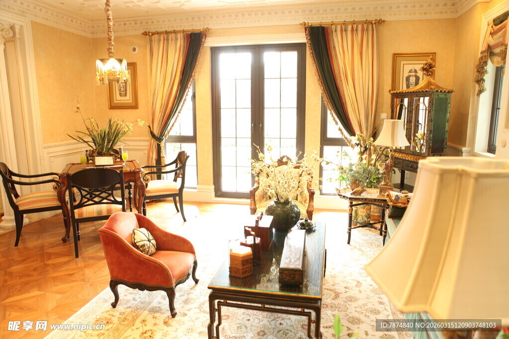 优雅温馨的客厅家居场景