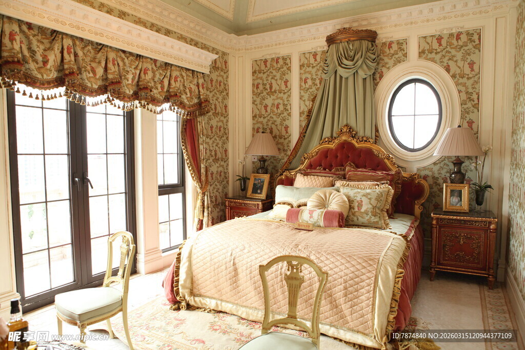 欧式奢华卧室 尽显优雅格调