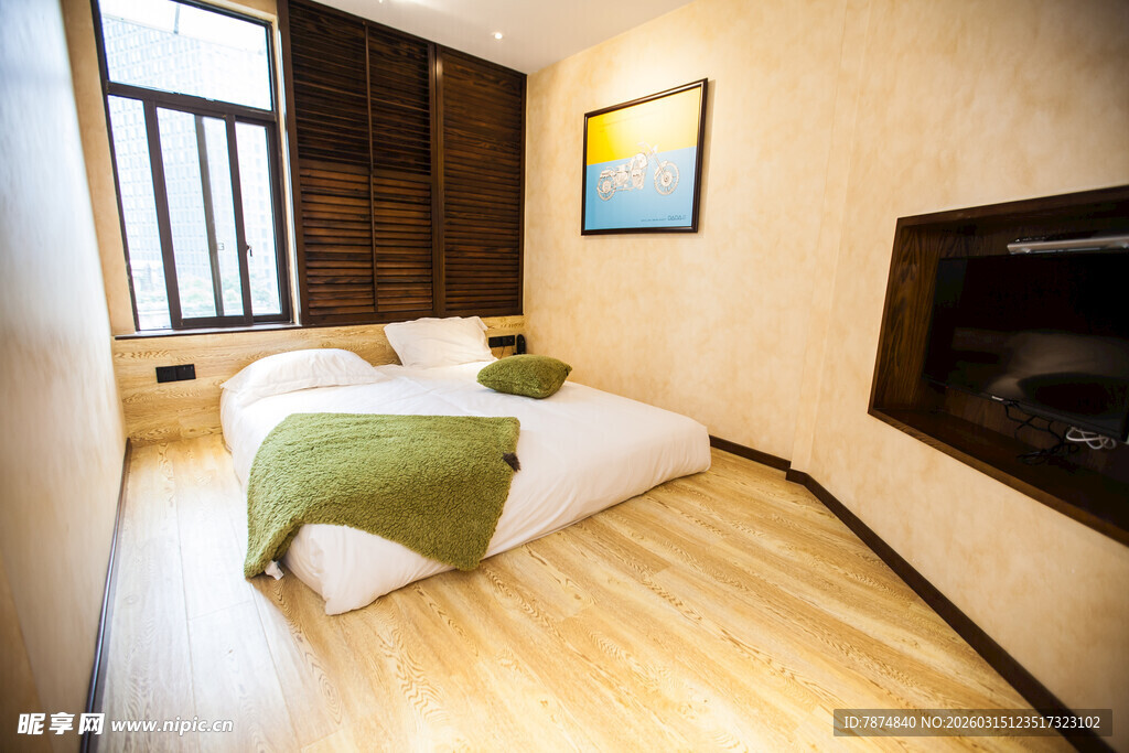 温馨简约风卧室空间