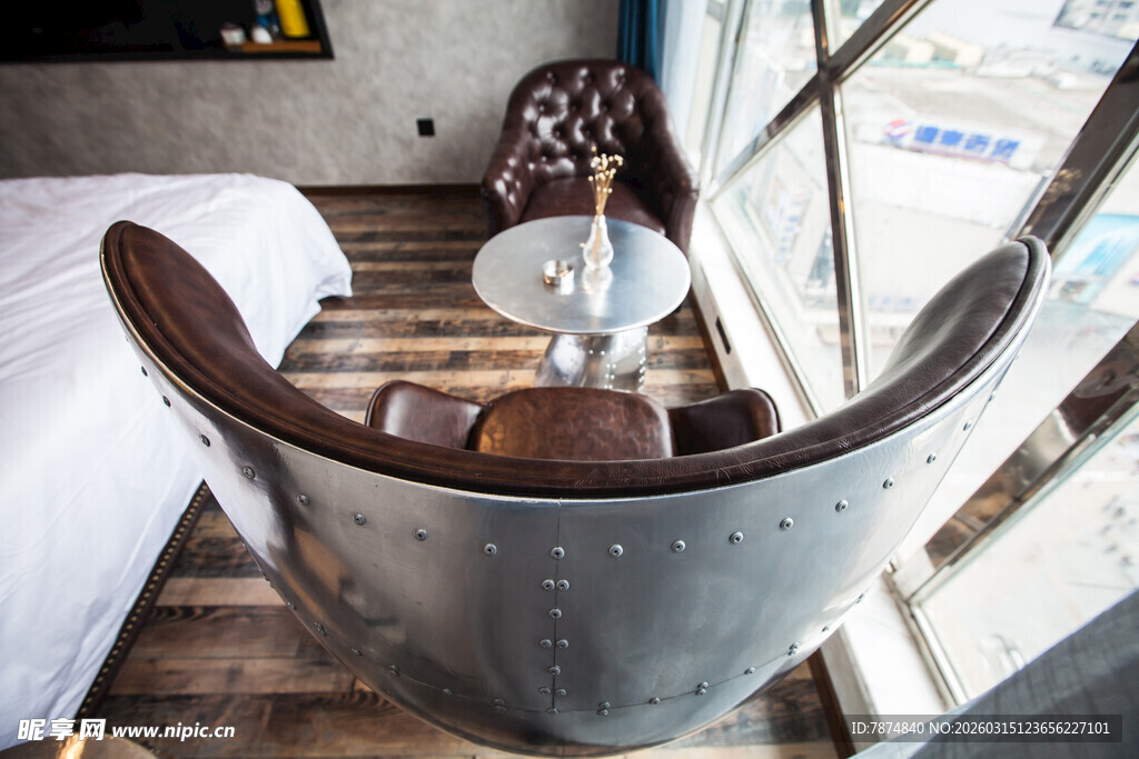 复古风室内特色座椅场景