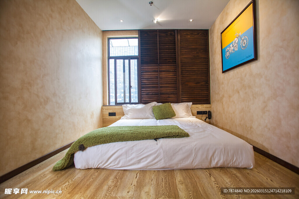 简约温馨卧室室内场景