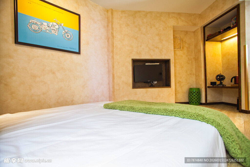 温馨舒适卧室室内场景