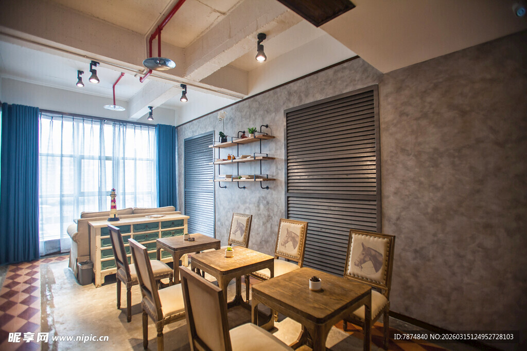 现代简约风格餐厅室内场景