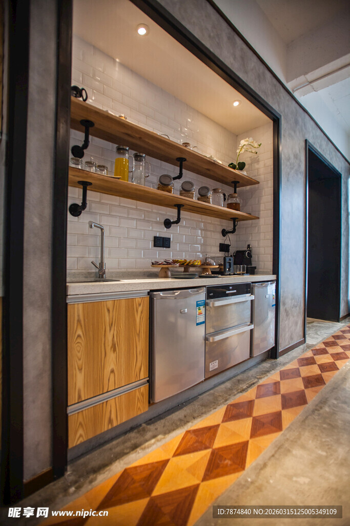 现代风开放式厨房设计