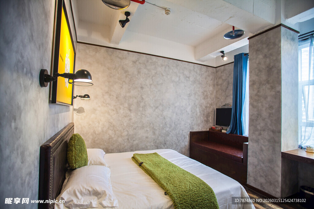 简约温馨的室内卧室场景