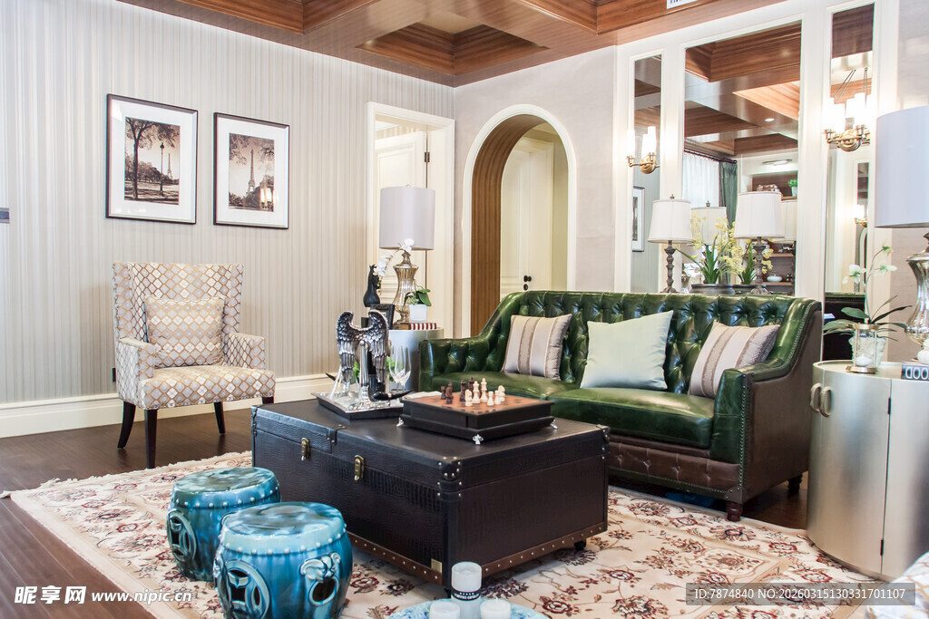 现代优雅客厅室内装饰