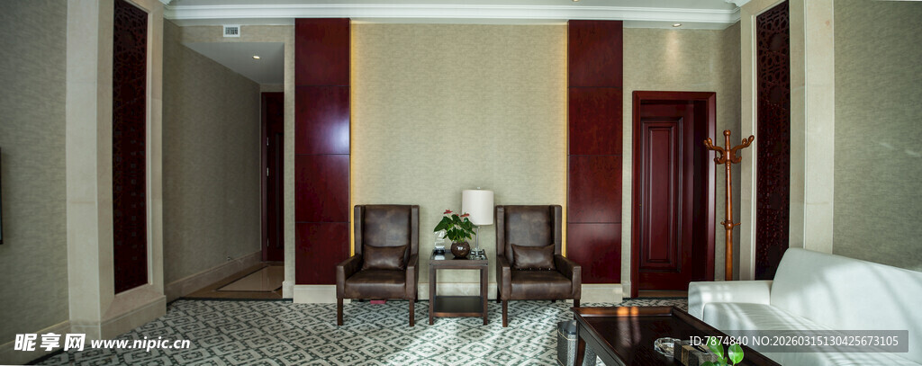 简约风格会议室场景