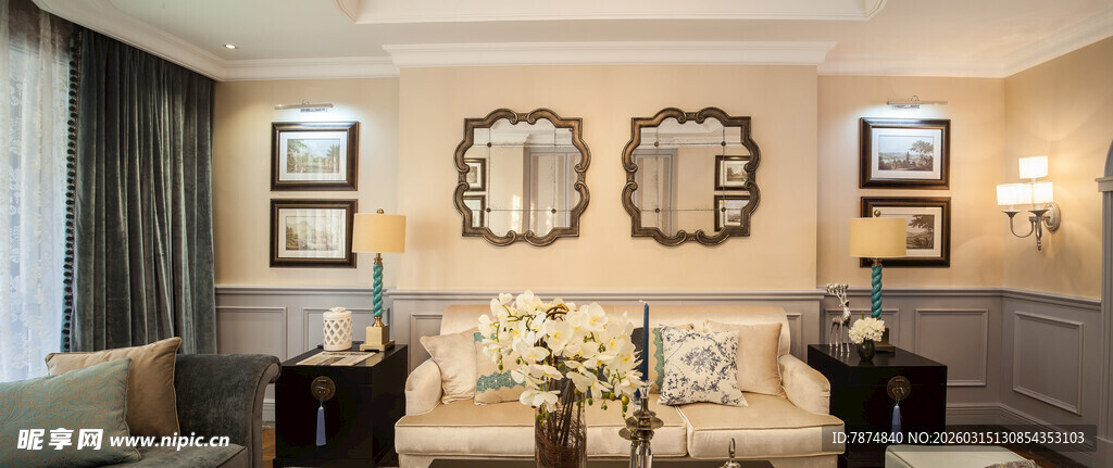 优雅客厅装饰展示