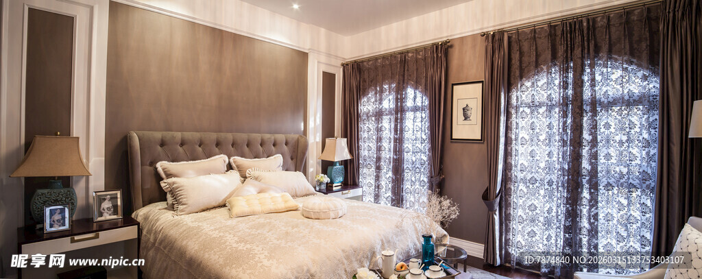 温馨现代风格卧室空间