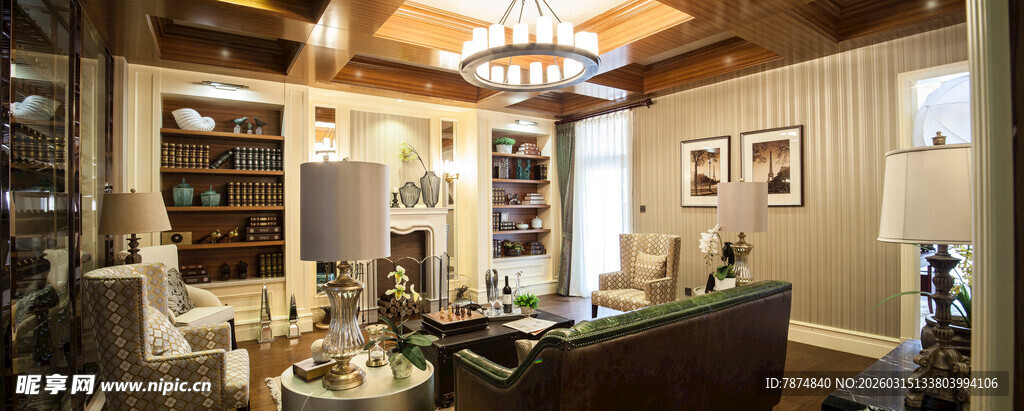 现代风格客厅室内场景