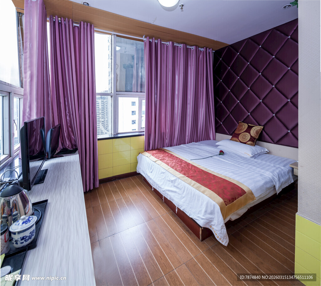 温馨舒适的卧室室内场景